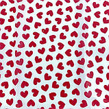 Папір тіш'ю, "Серця", 50*65 см, (10 листів), фото 2