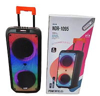 Bluetooth-Колонка NDR-1095 на колесиках, 8 дюймов, 4500 mAh, RGB
