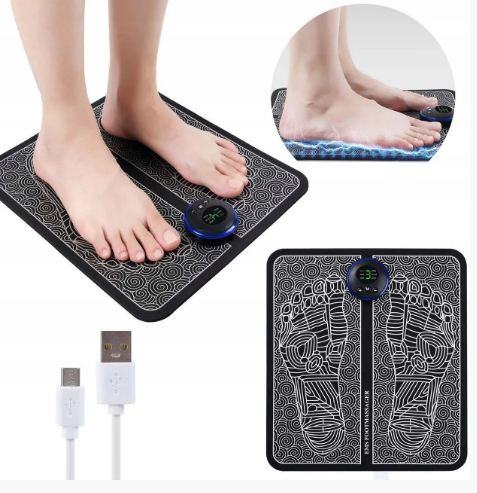 Масажний вібраційний килимок для ніг EMS Foot Massager лікувальний килимок для ніг