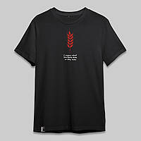 Футболка черная унисекс "Незламні" / стильная футболка с оригинальной надписью