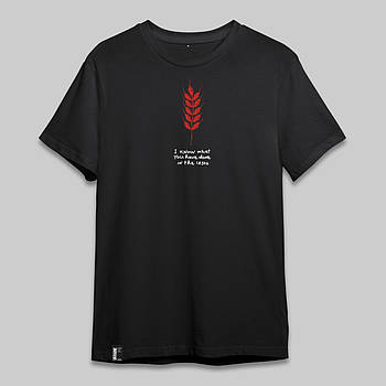 Футболка чорна унісекс "Незламні" / стильна футболка з оригінальним написом