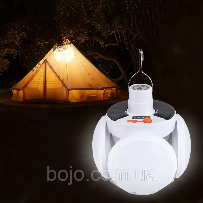 Ліхтар-лампа на сонячній батареї BL-2029 універсальний кемпінговий
