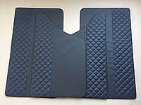 Обшивка карты дверей авто ВАЗ 2106 синие обивка ромб люкс