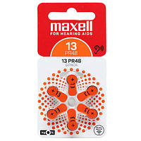 Батарейка Maxell Zinc Air ZA13 (PR48) для слухового аппарата