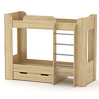 Двоярусне ліжко з ящиком Твікс-2, Компаніт, Дуб сонома