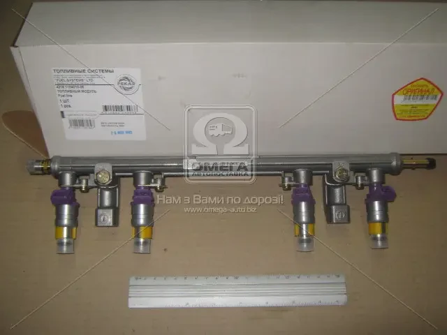 Паливопровід ГАЗ дв.4216 ЄВРО-3 (рампа, з форсунками) (вир-во ПЕКАР)