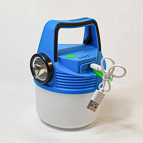 Підвісний ліхтар світильник акумуляторний SH-911 світлодіодний із сонячною панеллю LED з гачком 3 режими 140*105 мм, Синій, фото 3