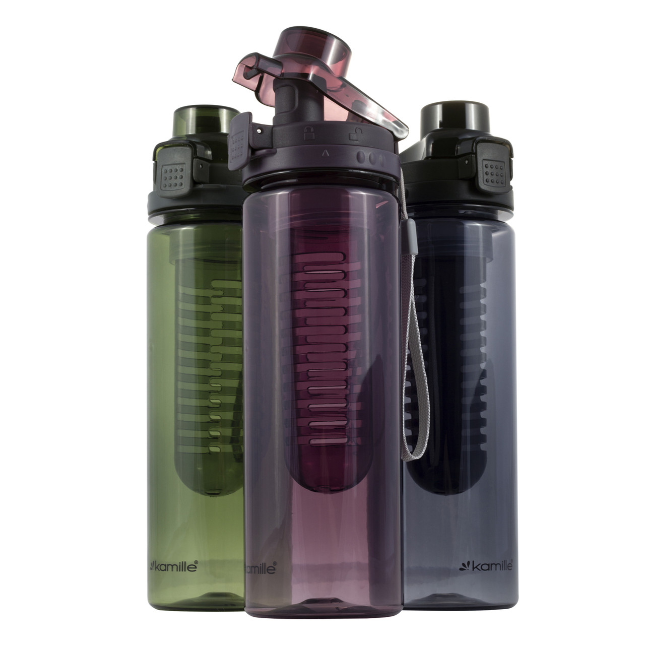 Спортивная бутылка для воды Kamille Зеленый 750мл из пластика KM-2304 "Lv" - фото 8 - id-p1855557807
