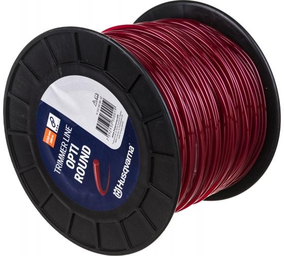 Корд тримерний Husqvarna Opti Round 3.0 мм / 240 м, Spool Red