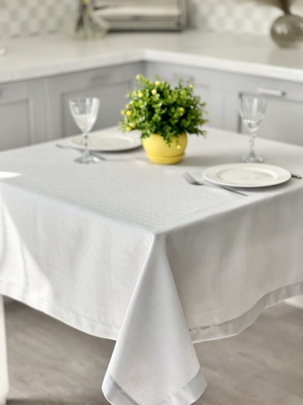 Скатертина водовідштовхувальна на стіл LiMaSo ZAIRA GRIS, фото 1