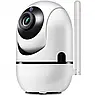 Камера відеоспостереження CAMERA Wifi QC011 Біла Бездротова поворотна відеоня з інфрачервоною підсвіткою, фото 4
