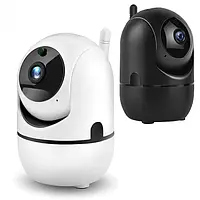 Камера видеонаблюдения CAMERA Wifi QC011 Белая Беспроводная поворотная видеоняня с инфракрасной подсветкой