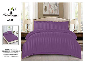 Євро комплект постільної білизни Primavara-фіолетовий