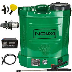 Обприскувач акумуляторний садовий 12 літрів ранцевий NOWA OP