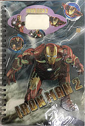 Блокнот дитячий на спіралі "Залізна людина" 14.5*21см, в лінію