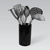 Набір кухонного приладдя з відерком 7 предметів Maestro MR-1548-B Набір кухарів із нейлону