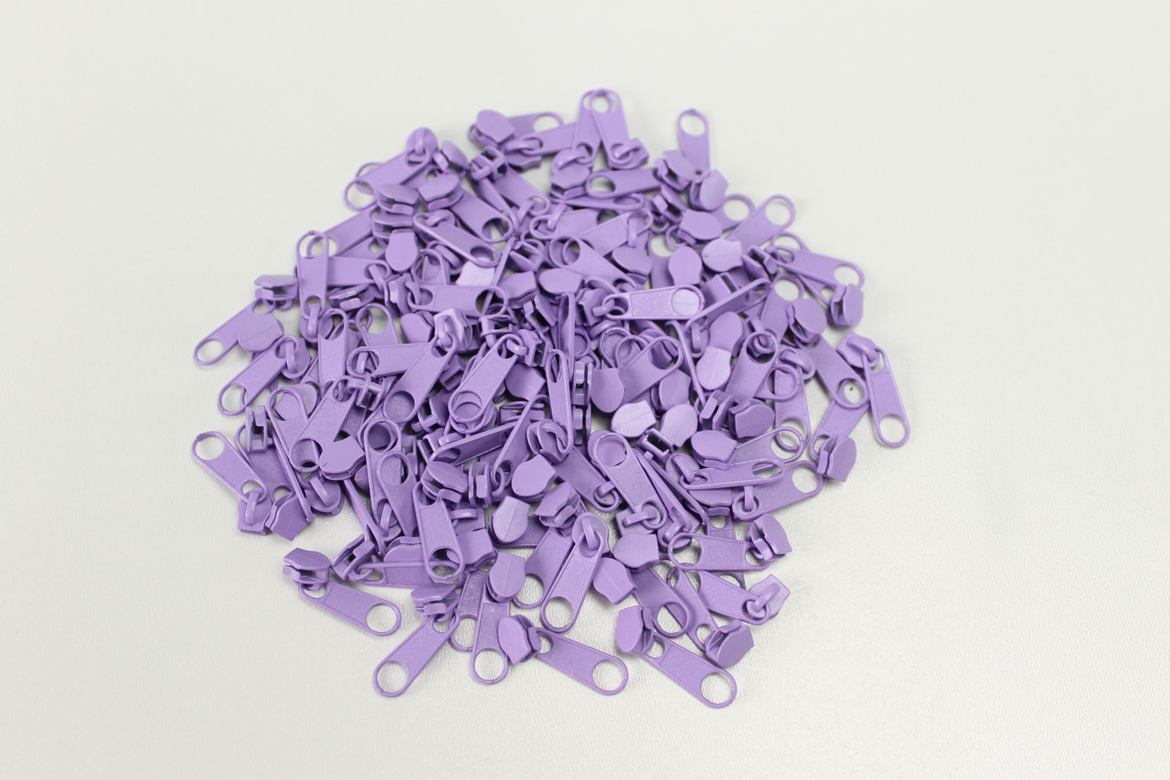 Бігунок металевий бузковий для рулонної блискавки № БМ-157, фото 1