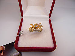 Золоте жіноче кільце. Розмір 15,7