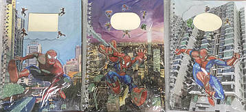 Блокнот дитячий на спіралі "Людина-павук" 14.5*21см, в лінію, 6 дизайнів