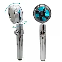 Насадка для душу SV із синім вентилятором, лійка 26х7,8 см