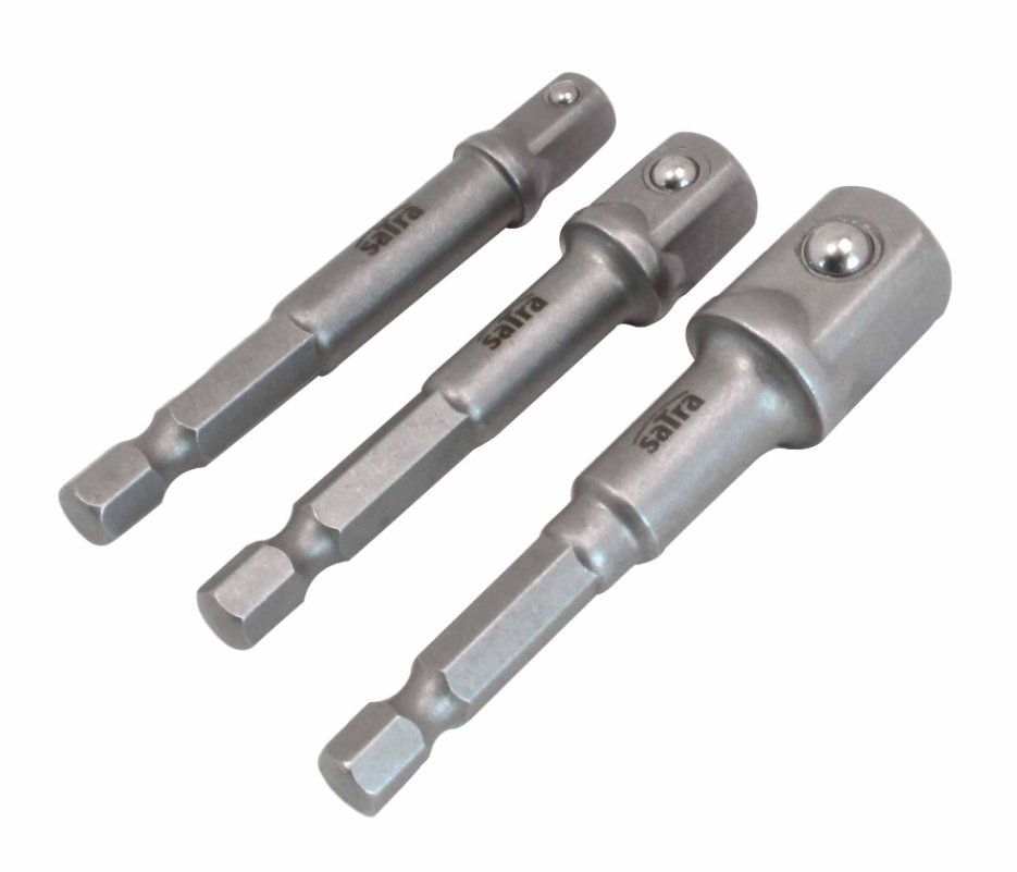 Перехідники для шурупокрута, набір 3 шт. (1/2, 3/8, 1/4) SATRA S-14HS3, фото 1