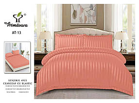 Євро комплект постільної білизни Primavara-кораловий