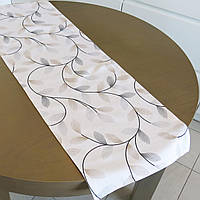 Скатерть дорожка на стол водоотталкивающая наперон с тефлоновым покрытием "Лиана"