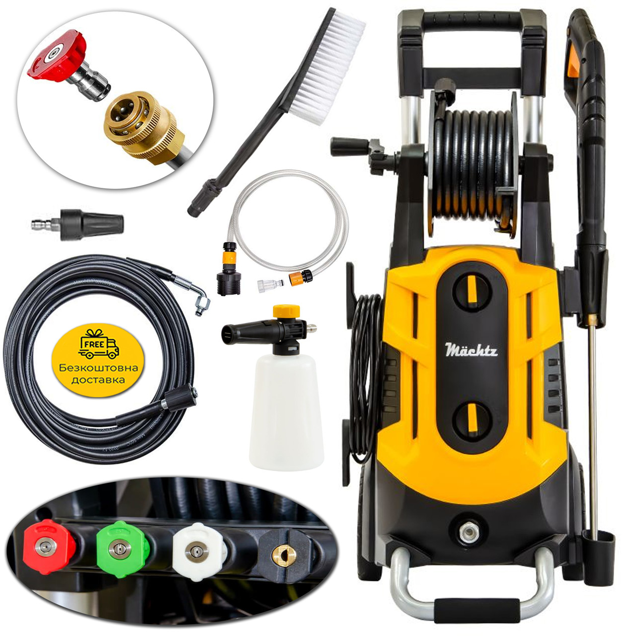 Мийка високого тиску Mächtz MPW-2258 S TURBO | 180 бар