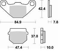 Тормозные колодки BRAKING 702SM1