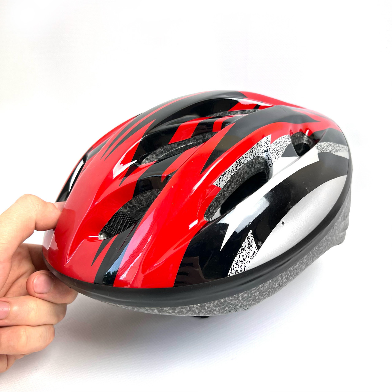 Детский велосипедный шлем красный для катания защиты головы ребенка B 31985 TK Sport - фото 2 - id-p1855606519