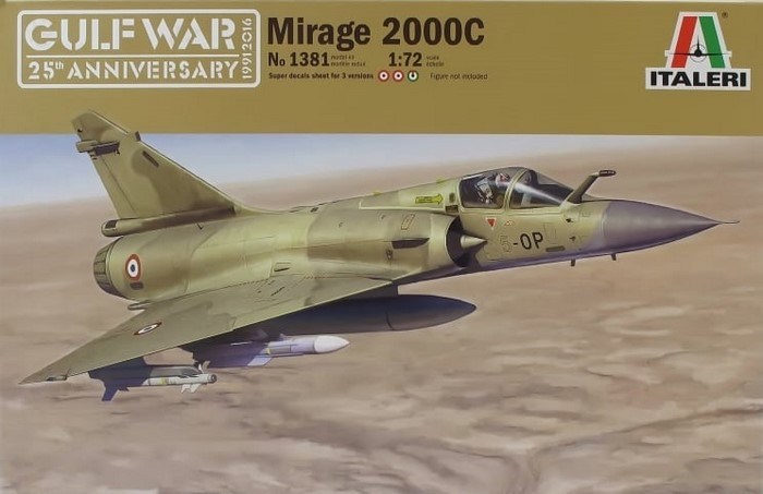 MIRAGE 2000C. Збірна модель військового літака у масштабі 1/72. ITALERI 1381