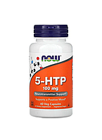 NOW Foods 5-гидрокситриптофан, для нервной системы, 100 мг, 60 вегетарианских капсул