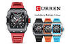 Годинник чоловічий чорний наручний з датою оригінальний Curren, модний чоловічий годинник скло мінеральне ударостійкий, фото 10