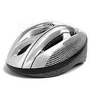 Шлем для детей серебряный, качественный детский шлем для самоката, роликов, велосипеда B 31985 TK Sport