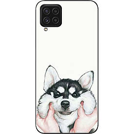 Бампер силіконовий для Samsung M32 Galaxy M325 з малюнком Хаскі