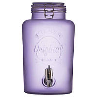 Лимонадниця Kilner (Диспенсер для лимонаду) 5 л. (Срібний кран з нержавіючої сталі)