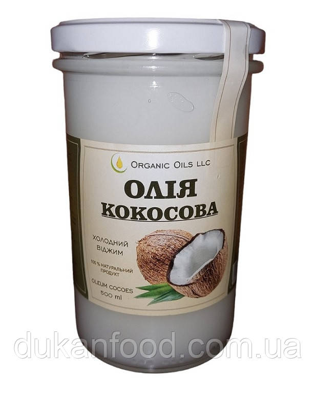 Олія кокосова Organic Oils холодного віджиму 500 мл
