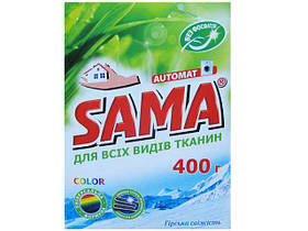 Пральний порошок SAMA автомат 400 без фосфатів Горна свіжість (1 шт.)