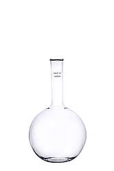 Колба плоскодонна без шліфа 10000 мл, д.60, Boro 3.3