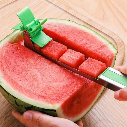 Ніж для нарізки кавуна та дині SUNROZ Watermelon Slicer чим-слайсер Кавуновий млин, фото 1