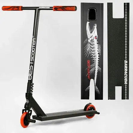 Самокат трюковий з пегами Best Scooter Barracuda BC-60444 HIC-система (на підшипниках ABEC 9), фото 1