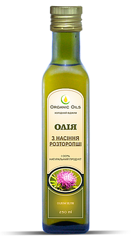 Розторопші олія холодного віджиму Organic Oils, 250 мл