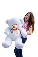 Ведмідь великий ведмедик м'яка іграшка високоякісний плюш наповнювач синтепон холофайбер білий 100 см