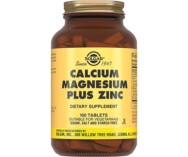 Вітаміни Solgar Calcium Magnesium Plus Zinc 100 tabs