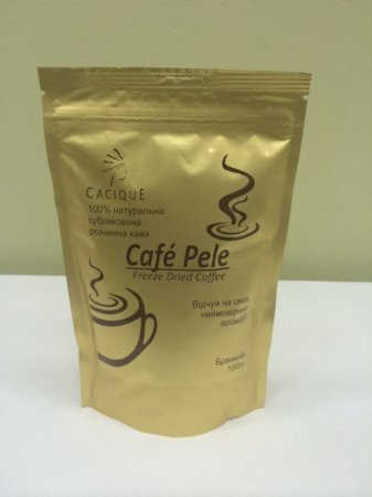 100% натуральний сублімована кава Cafe Pele упаковка 500 г