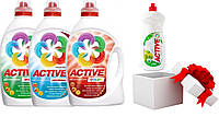 !!!АКЦИЯ!!!! Заказывай три геля ACTIVE 4.5 л и получай в подарок средство для мытья посуды Active 1л.