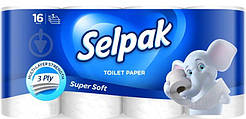 Туалетний папір Selpak Білий 16  шт