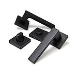 Ручка міжкімнатна TRION FLASH с накладками WS 49 BLACK, фото 3