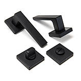 Ручка міжкімнатна TRION FLASH с накладками WS 49 BLACK, фото 4