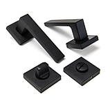 Ручка міжкімнатна TRION FLASH с накладками WS 49 BLACK, фото 2